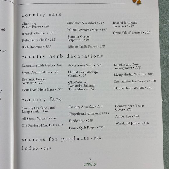 Treasury of Country Crafts: Easy Step-by-step Design - Hardcover Book - Picture 7 of 13